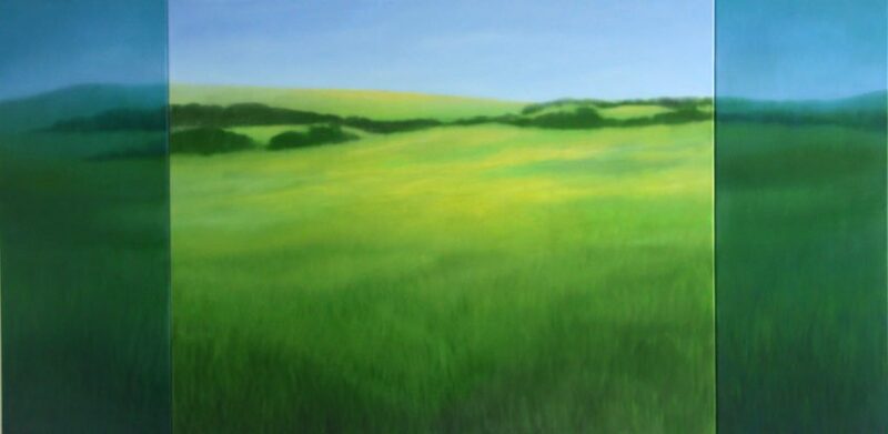 Harbor, oil on canvas, 55" x 110.25", 2011