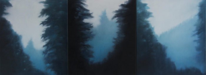 Interlude, oil on canvas, 36" x 96", 2010
