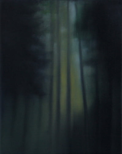 Nightfall, Dark, oil on canvas, 18" x 18", 2014