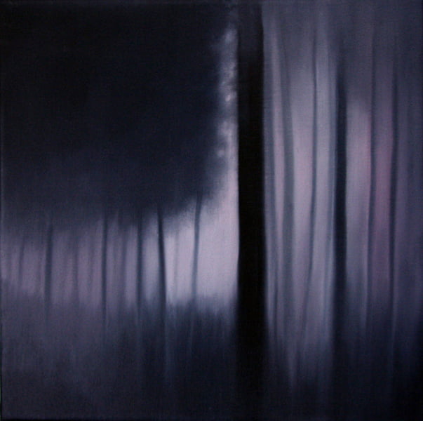 Nightfall, Lavender, oil on canvas, 18" x 18", 2014